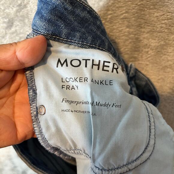 Mother The Looker Ankle Fray in Fingerprints and Muddy Feet Size 27 - Picture 8 of 9
